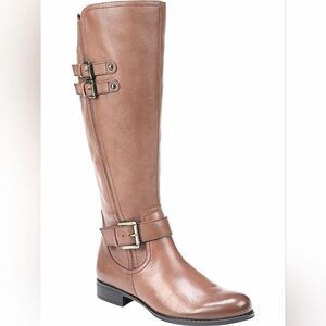 (T-4123)  Women's Naturalizer Jessie Wide Calf Riding Boot Sz 8